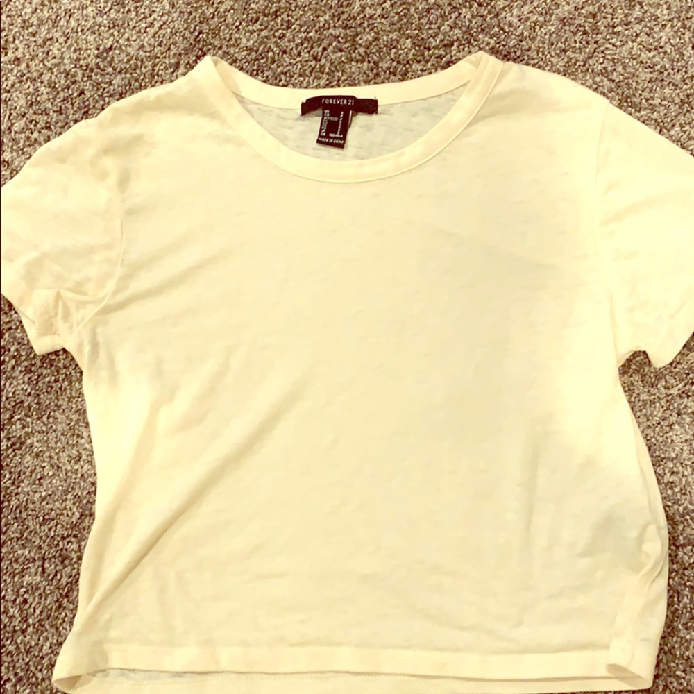 Forever 21 mellow yellow shirt